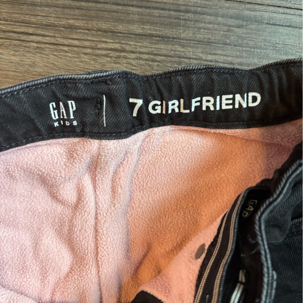 GAP Kids Dark black lined  Jeans - Picture 2 of 3